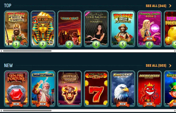 LaraBet Casino games