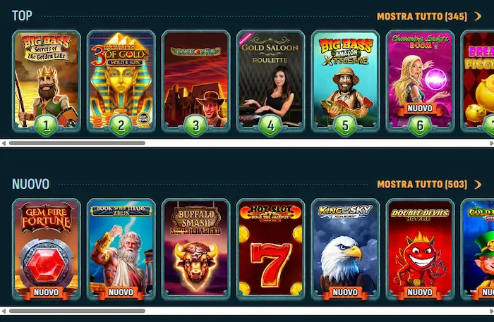 LaraBet Casino Giochi